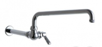 Chicago Faucets 334-ABCP Wall Mntd Wok Filler Fitting